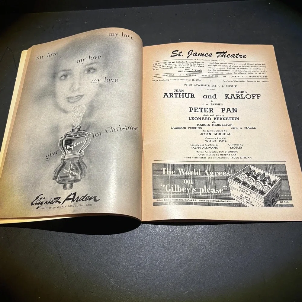 Vintage Broadway Playbill – Peter Pan – St. James Theatre